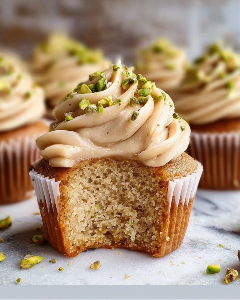 Caramel Pistachio Cupcakes Recipe
