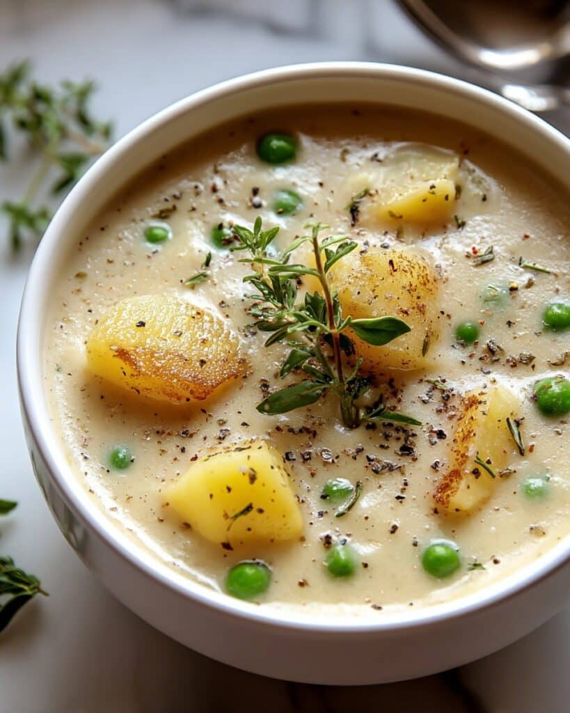 Creamy Potato and Pea Chowder Recipe
