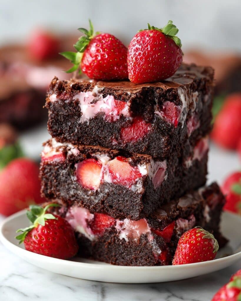 Strawberry Brownies Recipe