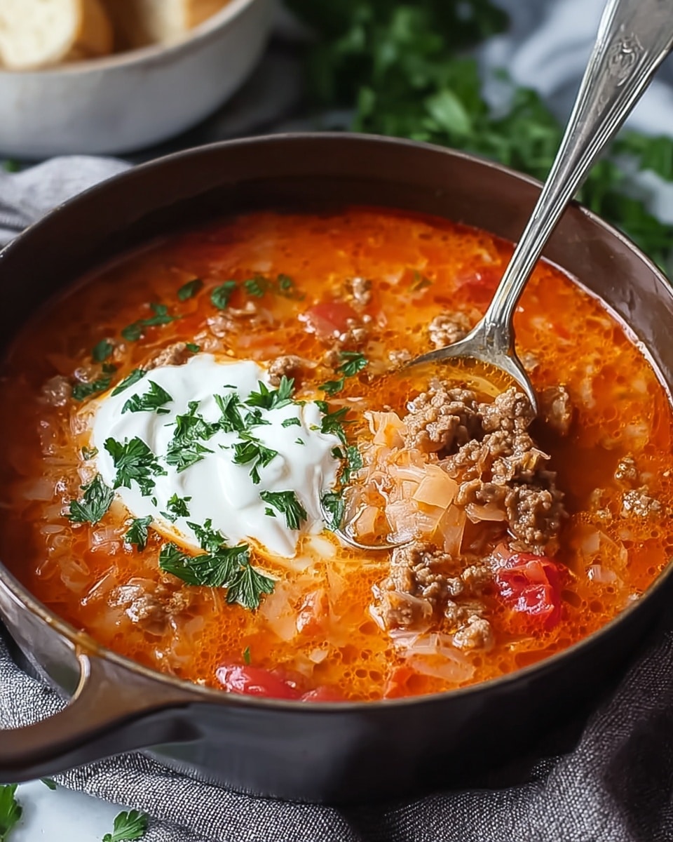 Polish Stuffed Cabbage Soup Recipe - Recipe Image