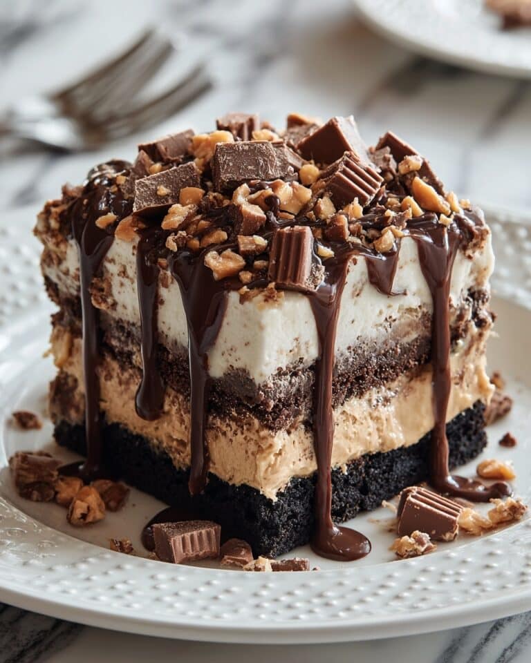 Snickers Poke Cake Recipe