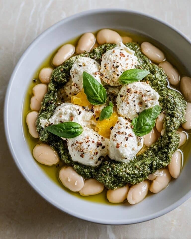Butter Beans with Ricotta, Lemon & Basil Pesto Recipe