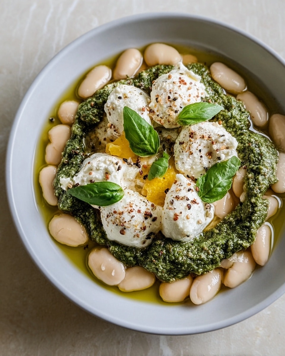 Butter Beans with Ricotta, Lemon & Basil Pesto Recipe - Recipe Image