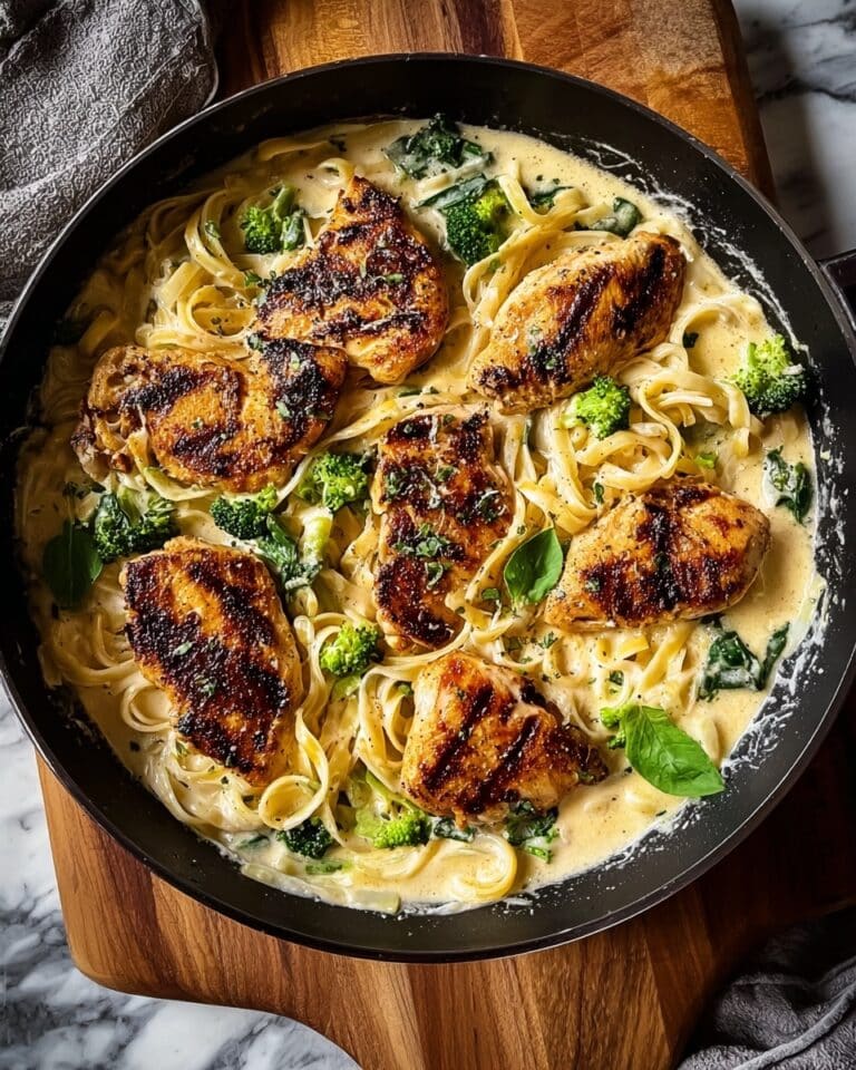 Skinny Chicken Broccoli Alfredo Recipe