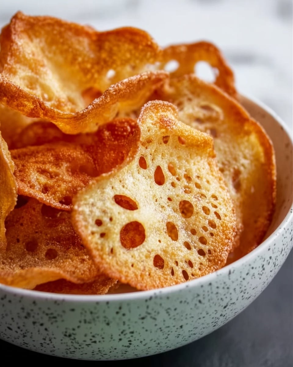 Crispy Lotus Root Chips (Renkon Chips) Recipe - Recipe Image