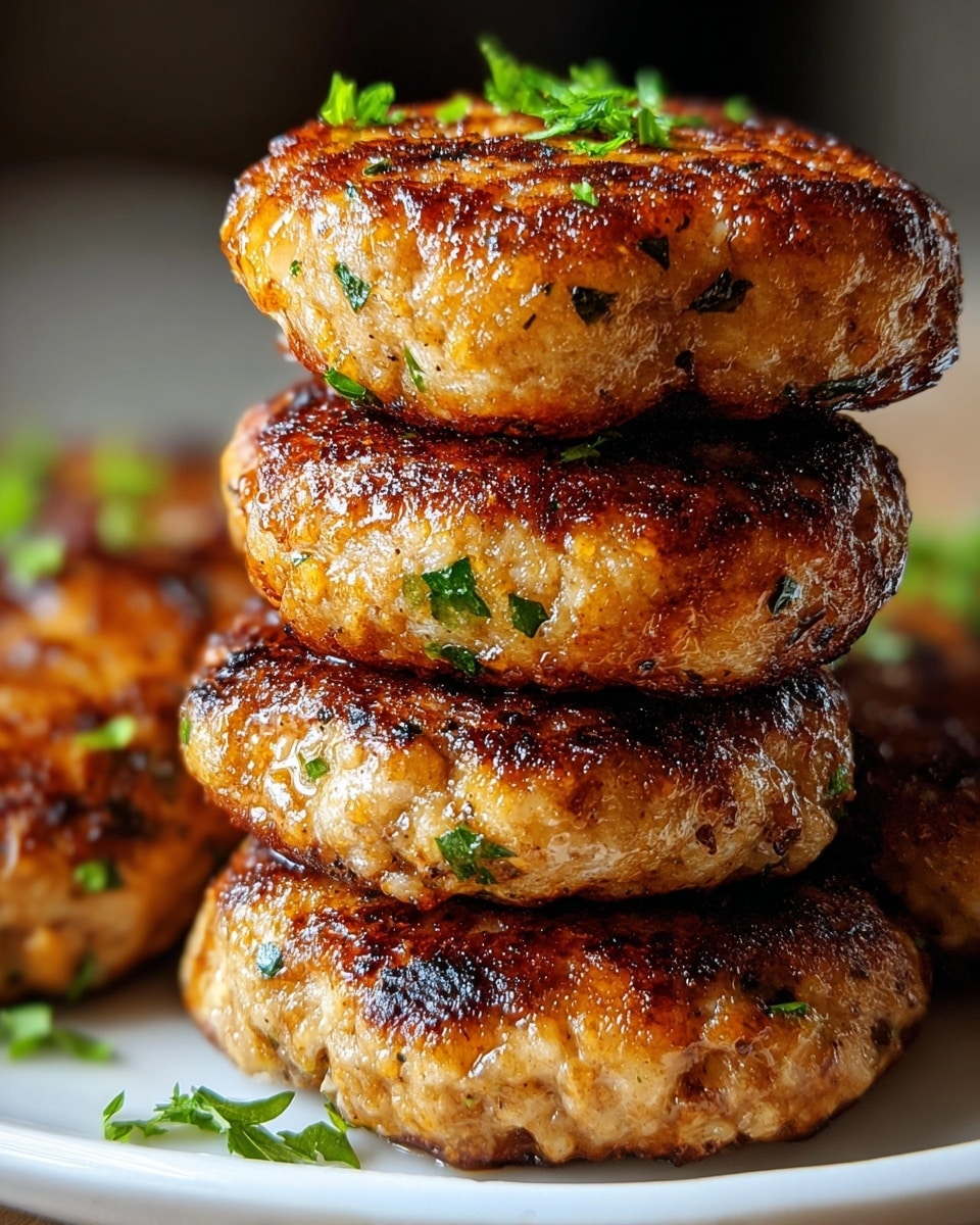 Air Fryer Chicken Rissoles Recipe - Recipe Image