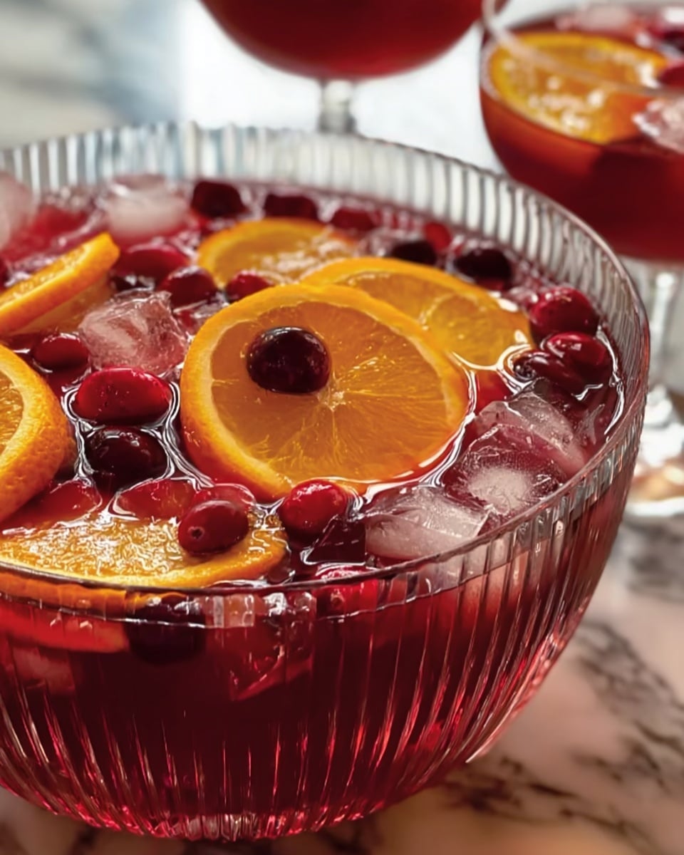 Sparkling Cranberry Punch: A Festive and Refreshing Beverage Recipe - Recipe Image