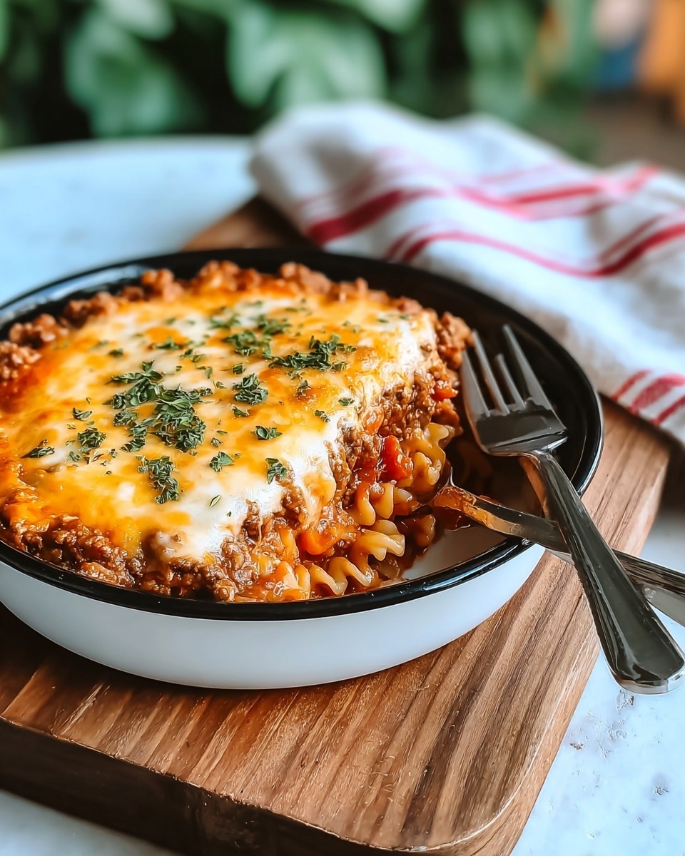 One Pot Cheeseburger Casserole Recipe - Recipe Image