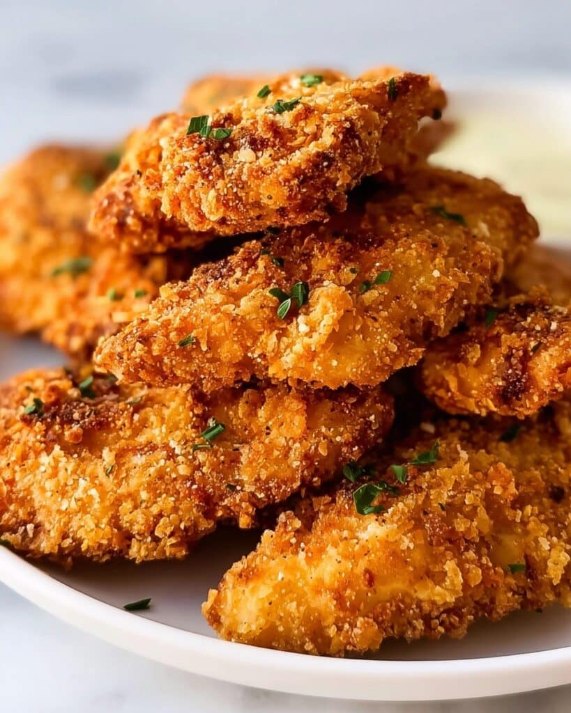 Baked Chicken Tenders with Toasted Panko and Herbs Recipe