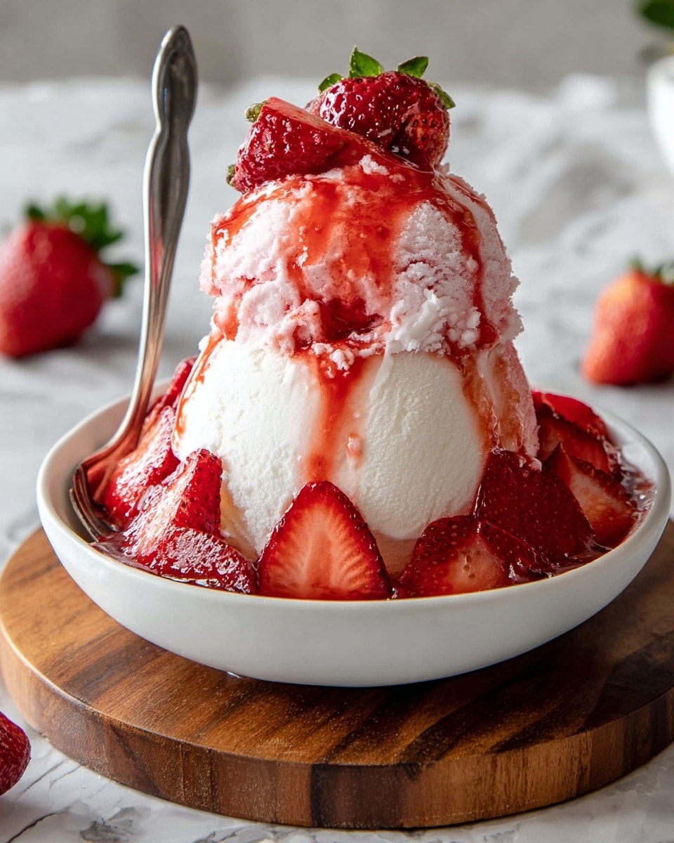 Strawberry Bingsu Recipe - Recipe Image
