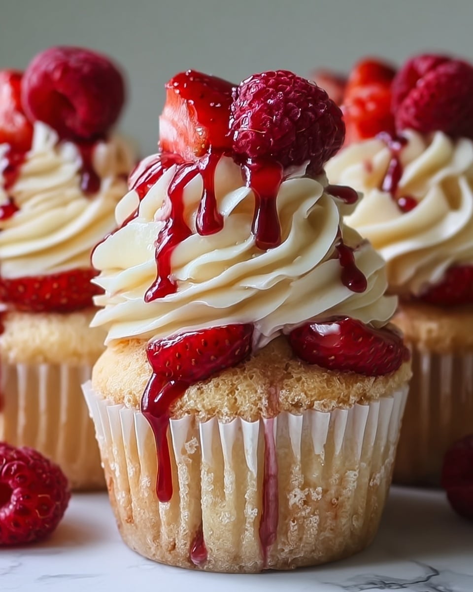 Strawberry Cheesecake Cupcakes Recipe - Recipe Image