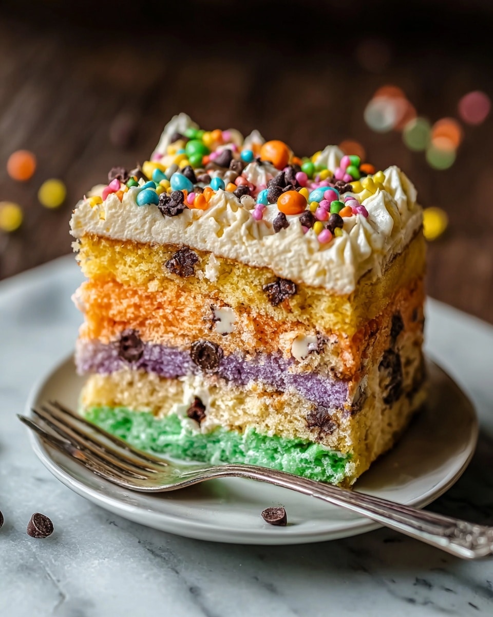Rainbow Chip Dump Cake Recipe - Recipe Image
