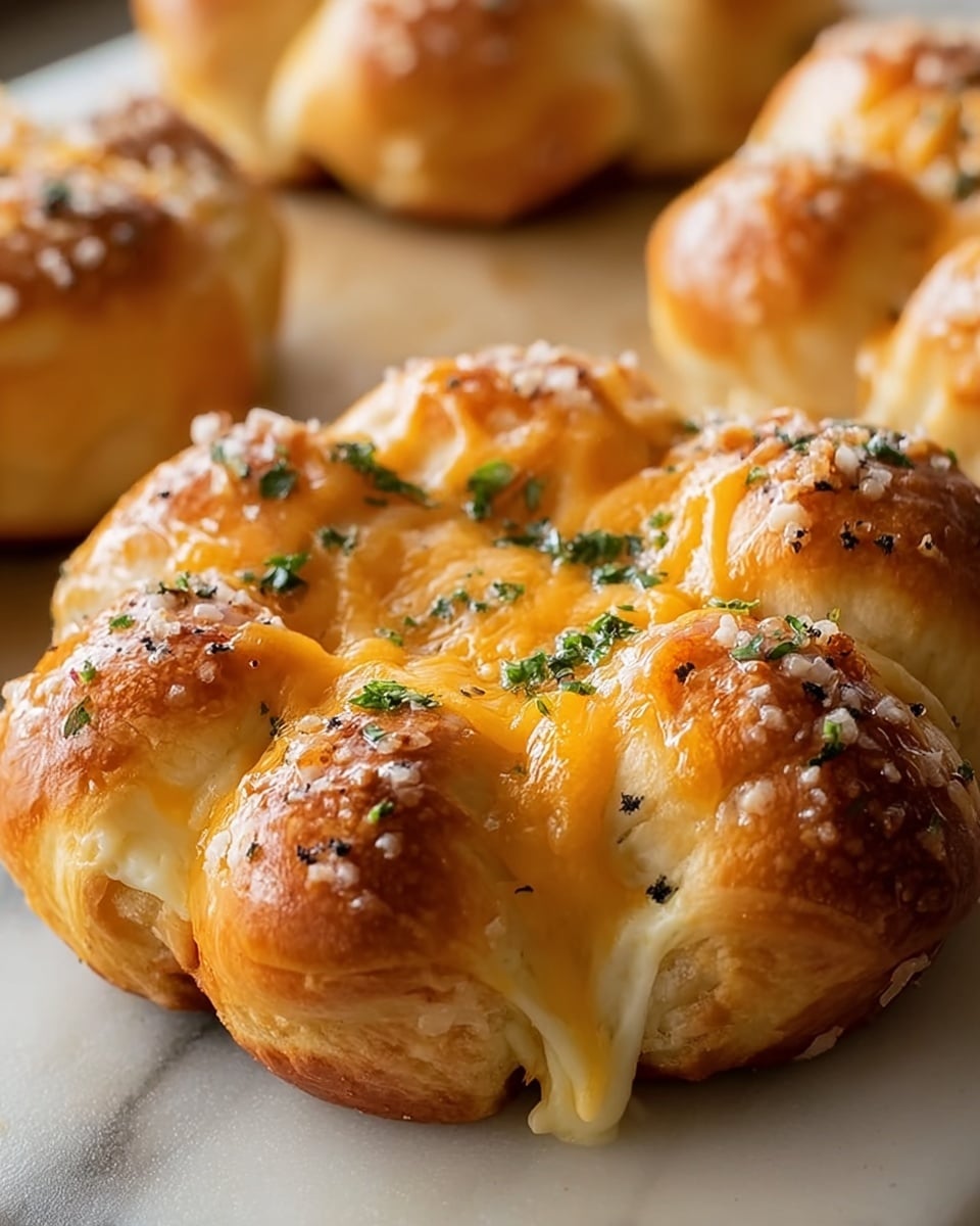 Cheese-Filled Garlic Knots Recipe - Recipe Image