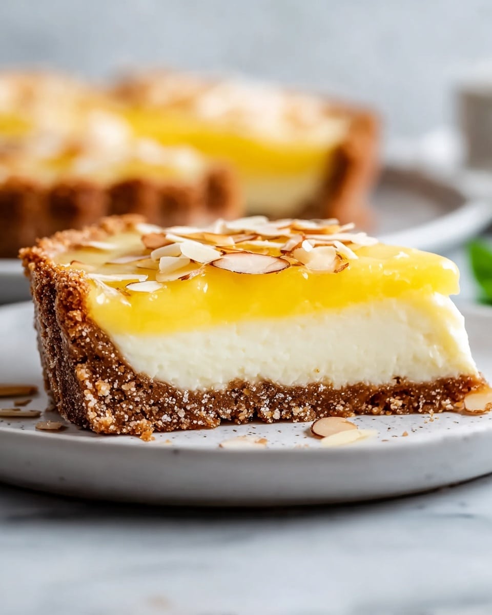 Fresh Lemon Mascarpone Tart with Almond Crust Recipe - Recipe Image