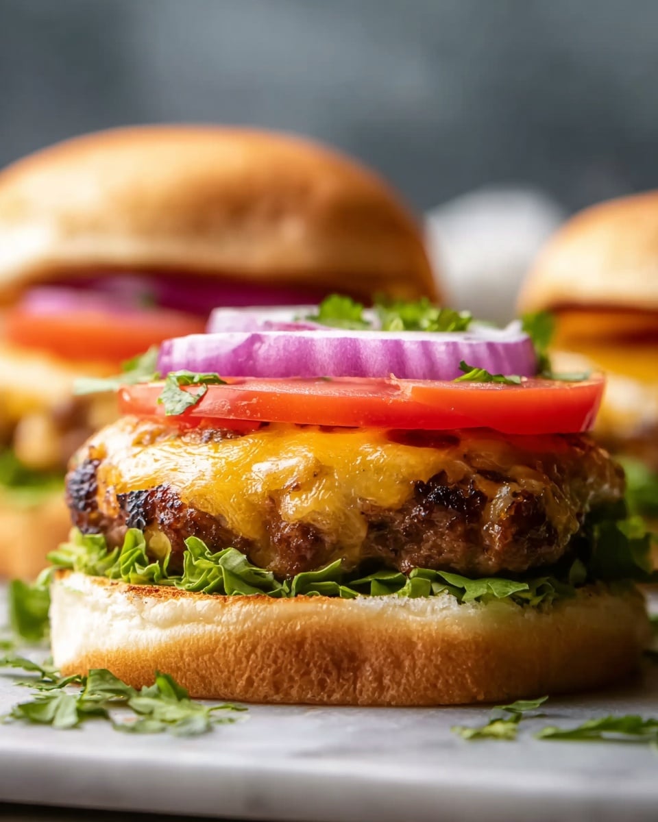 Chipotle Cheddar Chicken Burgers Recipe - Recipe Image