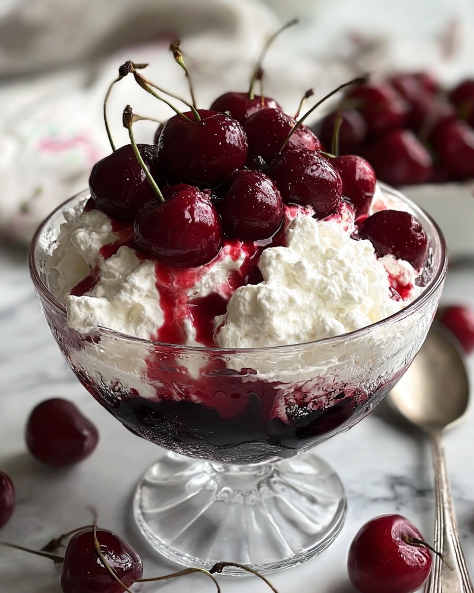 Delectable Cherry Cheesecake Fluff Recipe - Recipe Image