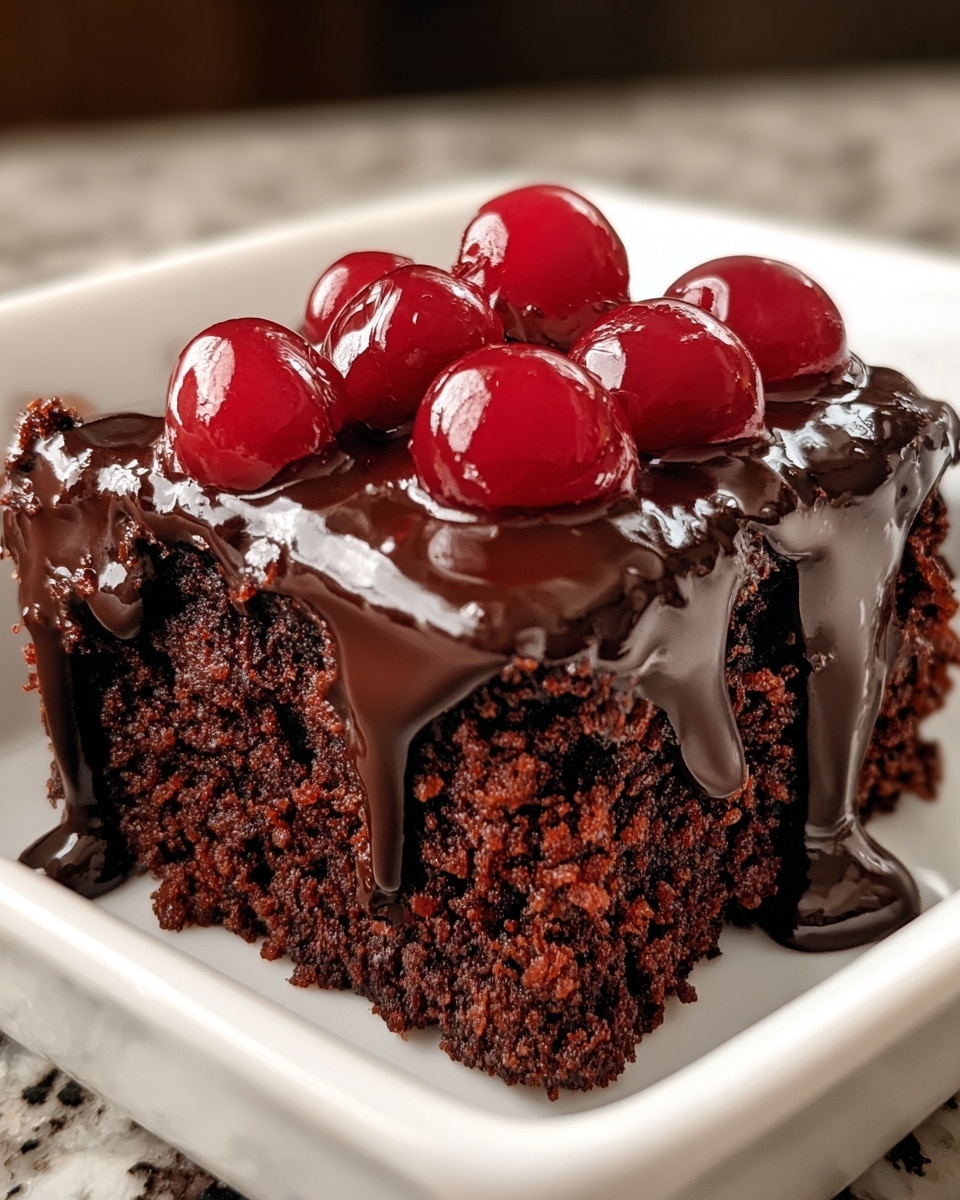 Chocolate Cherry Dump Cake Recipe - Recipe Image