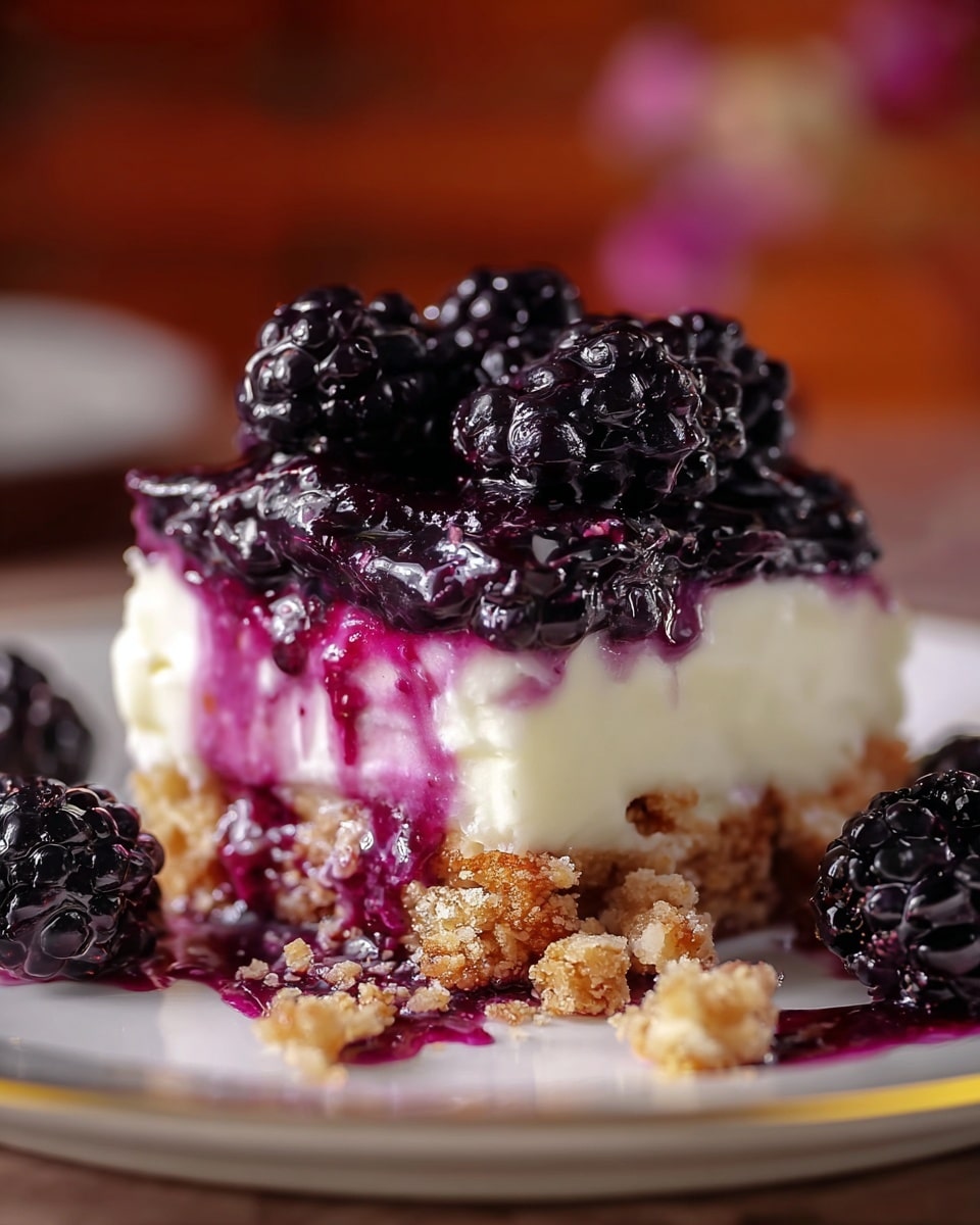 Blackberry Pretzel Dessert Recipe - Recipe Image