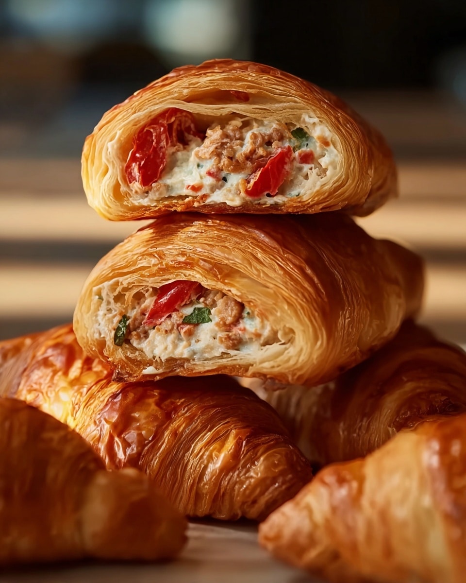 Sausage, Rotel & Cream Cheese Crescent Rolls Recipe - Recipe Image