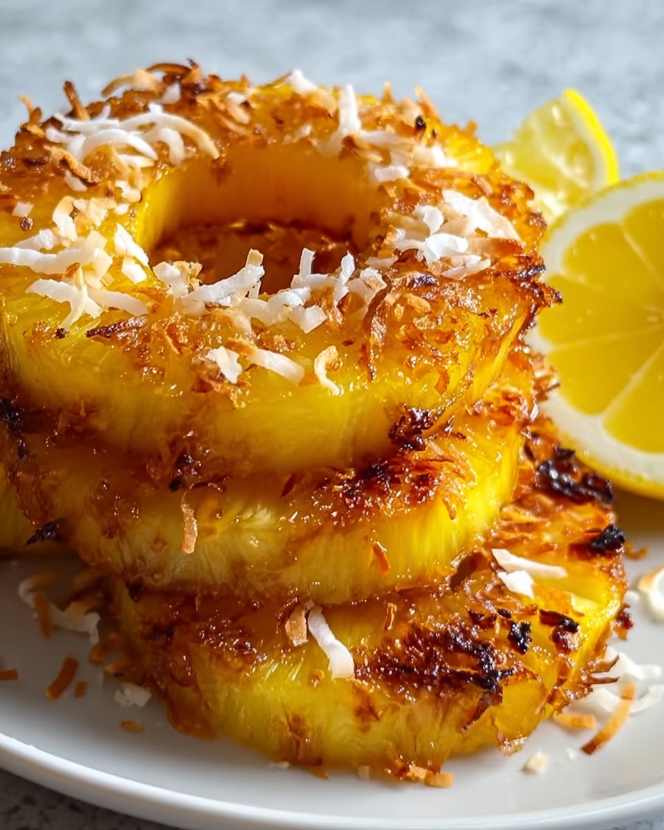 Fried Pineapple with Coconut Crust Recipe - Recipe Image