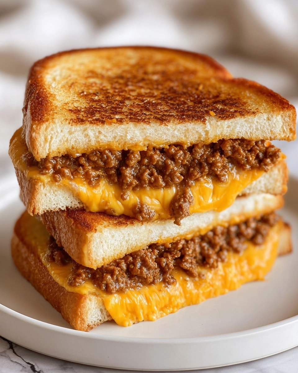 Sloppy Joe Grilled Cheese Recipe - Recipe Image