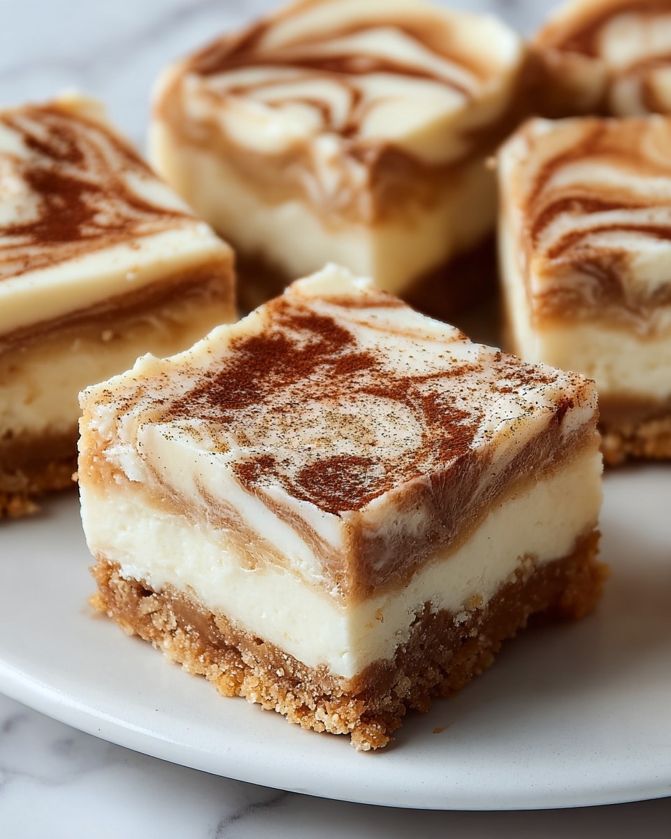 Blender Cinnamon Roll Cheesecake Bars Recipe - Recipe Image