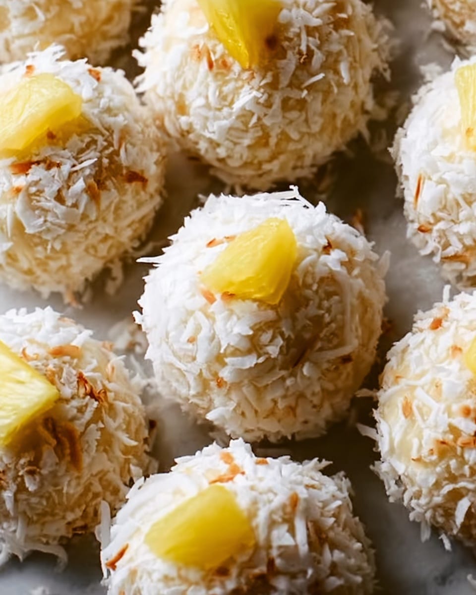 Pineapple Coconut No-Bake Balls Recipe - Recipe Image