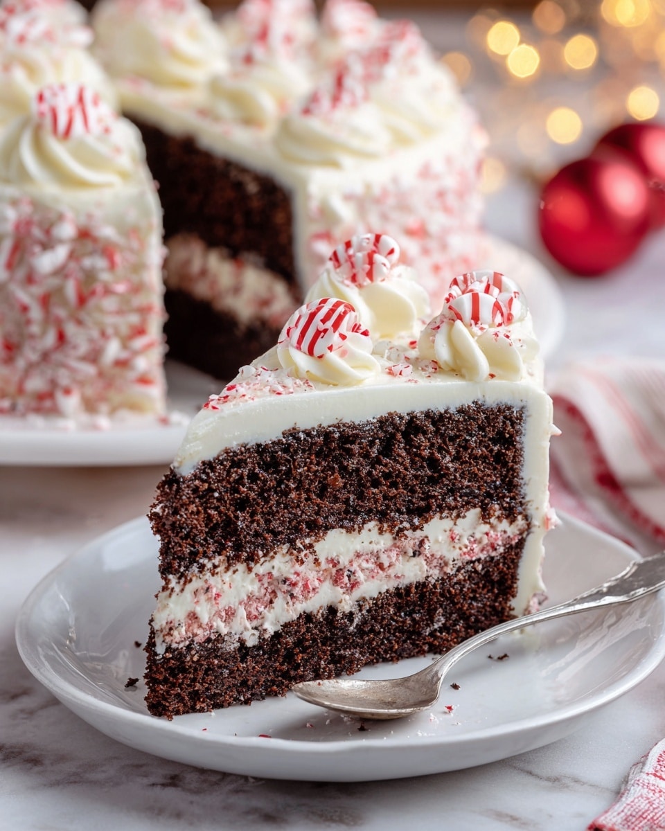 Festive Peppermint Cake Recipe - Recipe Image