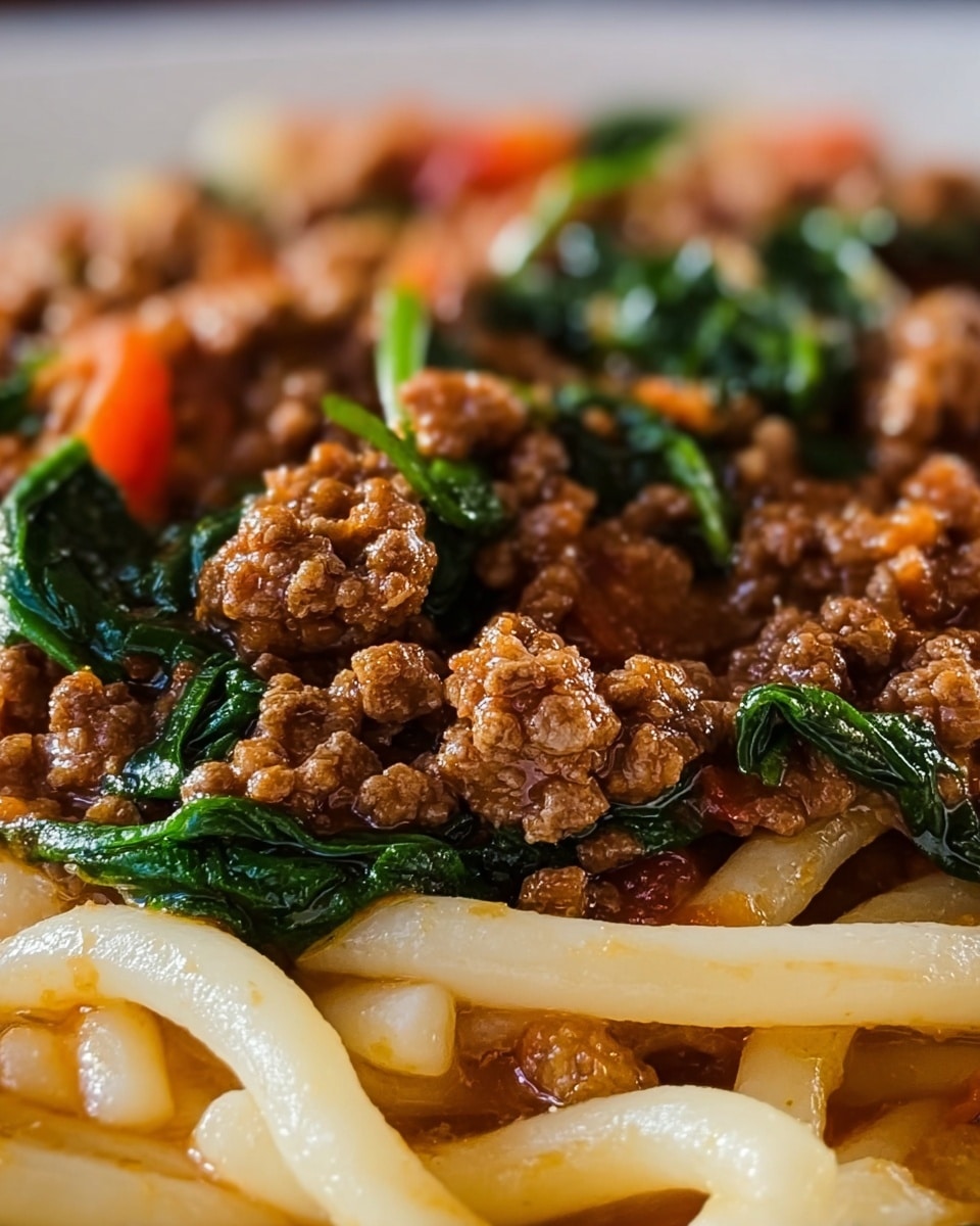 One-Pan Ground Beef and Spinach Pasta Recipe - Recipe Image