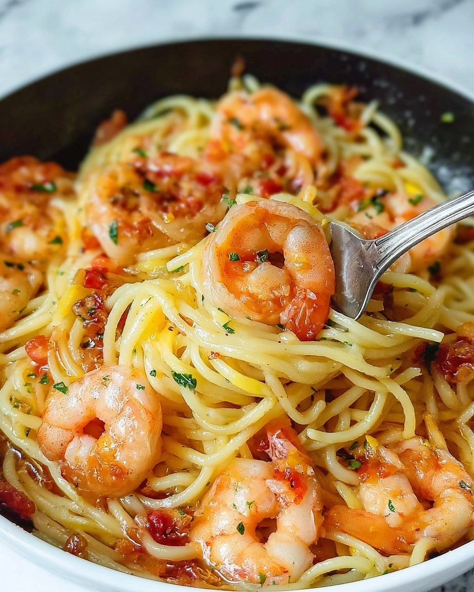 Chili Crisp Shrimp Scampi Recipe - Recipe Image
