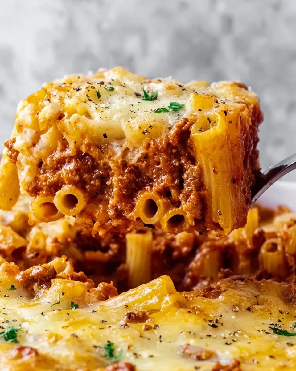 Three Cheese Baked Ziti Recipe - Recipe Image