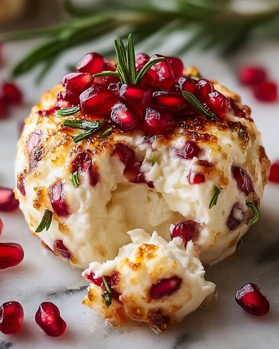 Pomegranate White Cheddar Cheese Ball Recipe - Recipe Image
