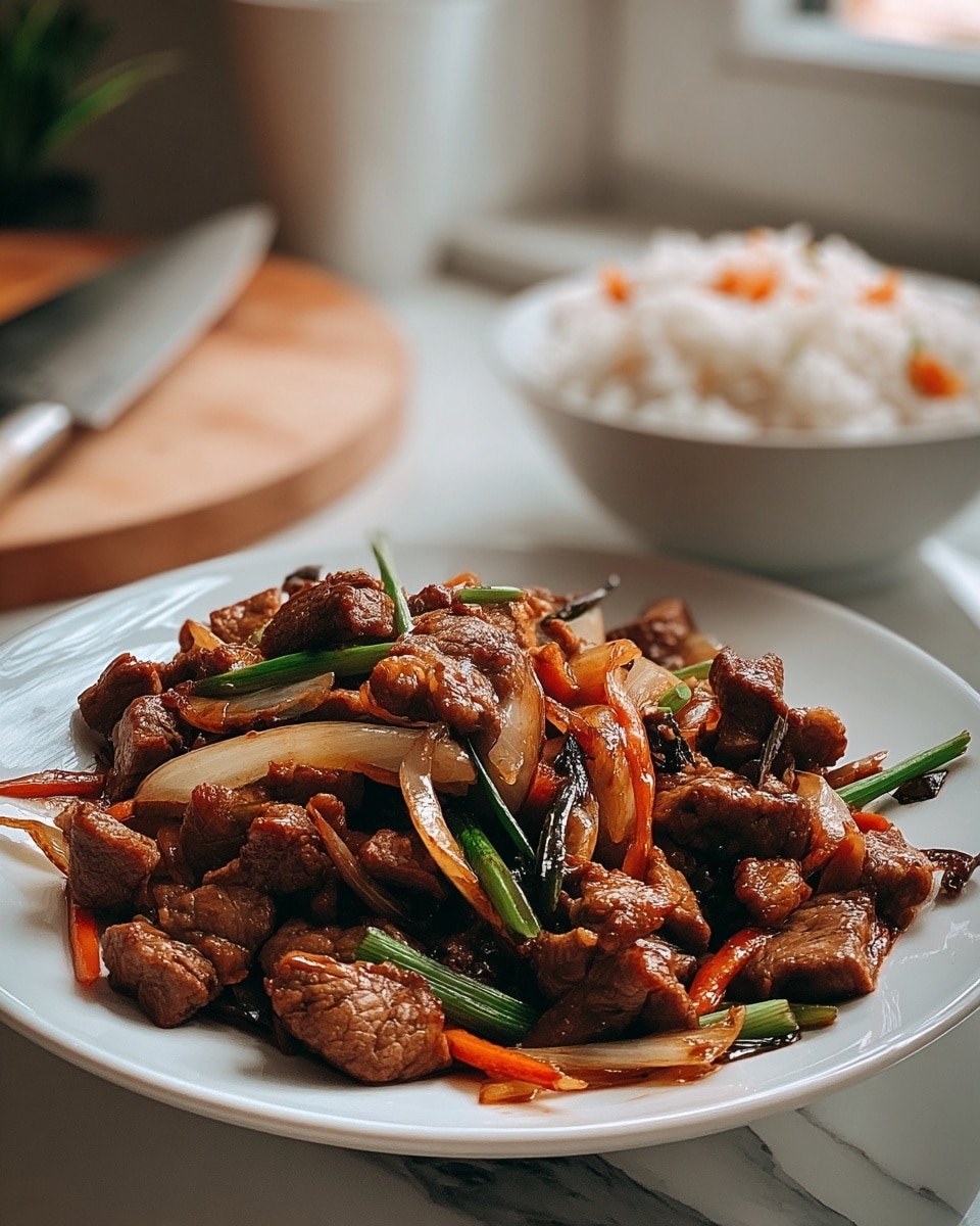 Beef Onion Stir Fry Recipe - Recipe Image