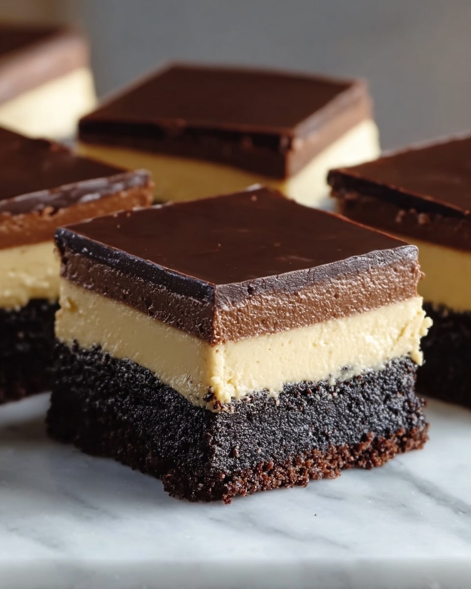 Fudgy Layered Irish Mocha Brownies Recipe - Recipe Image