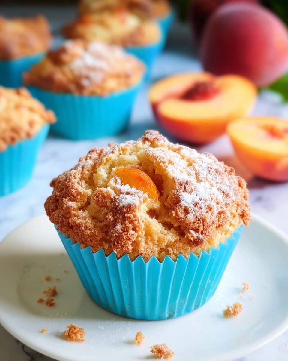 Vegan Peach Muffins: The Best Recipe for Summer Baking Recipe - Recipe Image