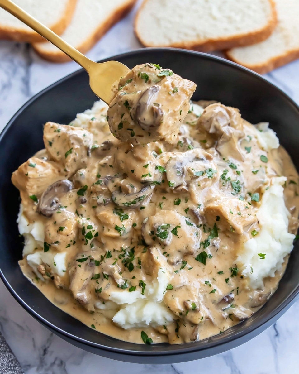 Creamy Chicken Stroganoff Recipe - Recipe Image