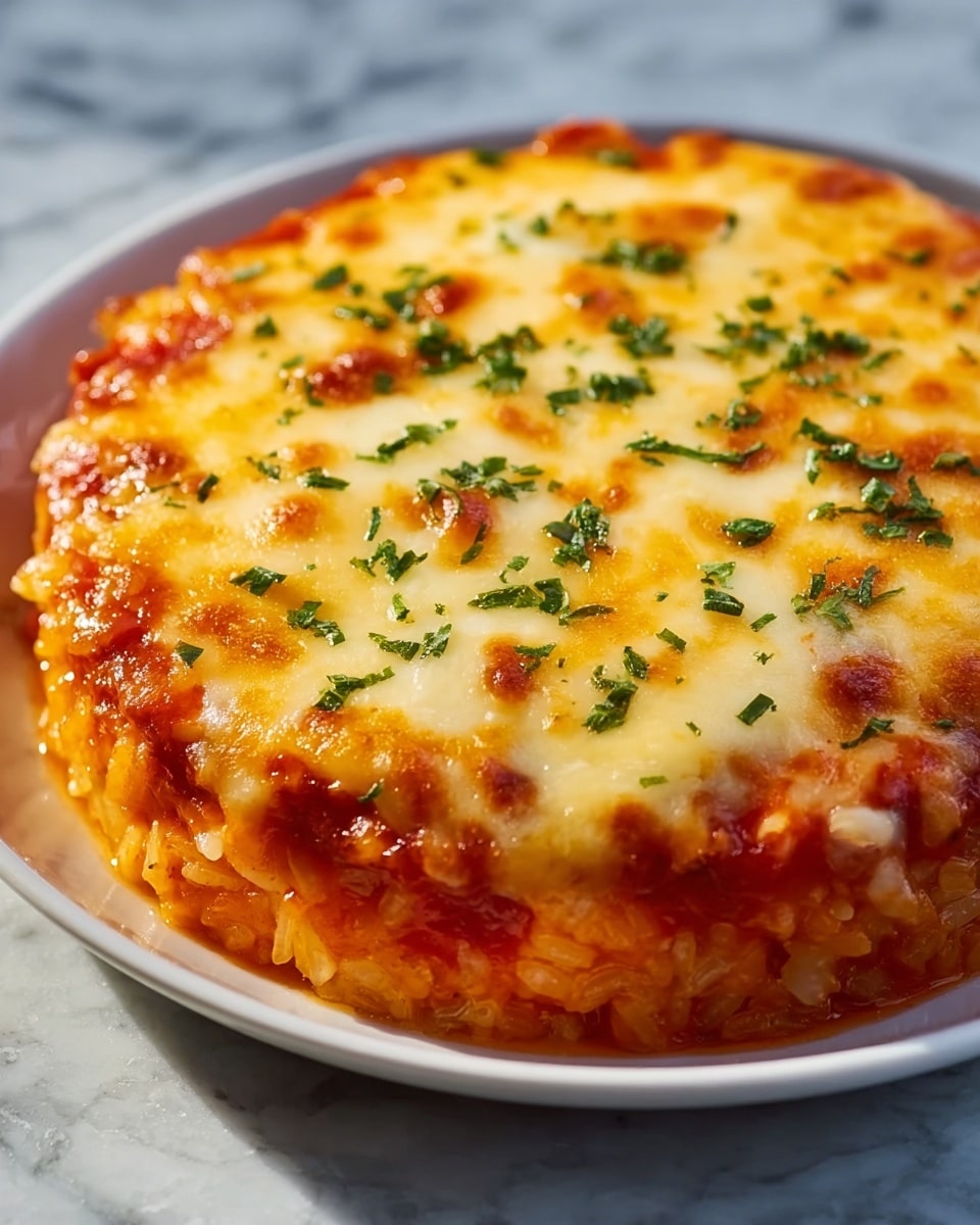 Delicious Vegetarian Pizza Casserole with White Beans and Rice Recipe - Recipe Image
