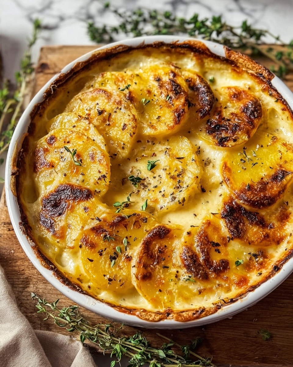 Creamy & Cheesy Au Gratin Potatoes Recipe - Recipe Image