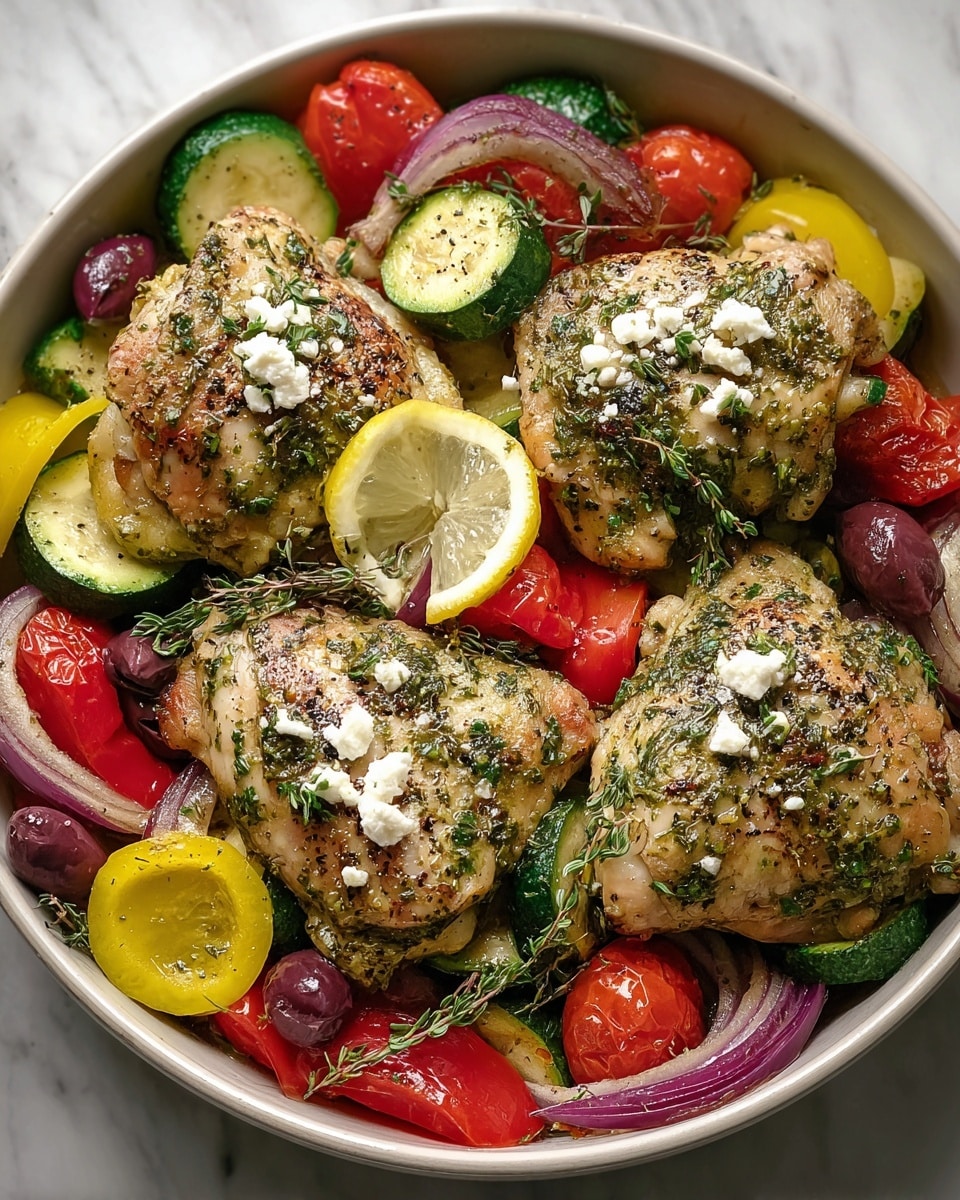 Mediterranean Chicken Zucchini Bake Recipe - Recipe Image