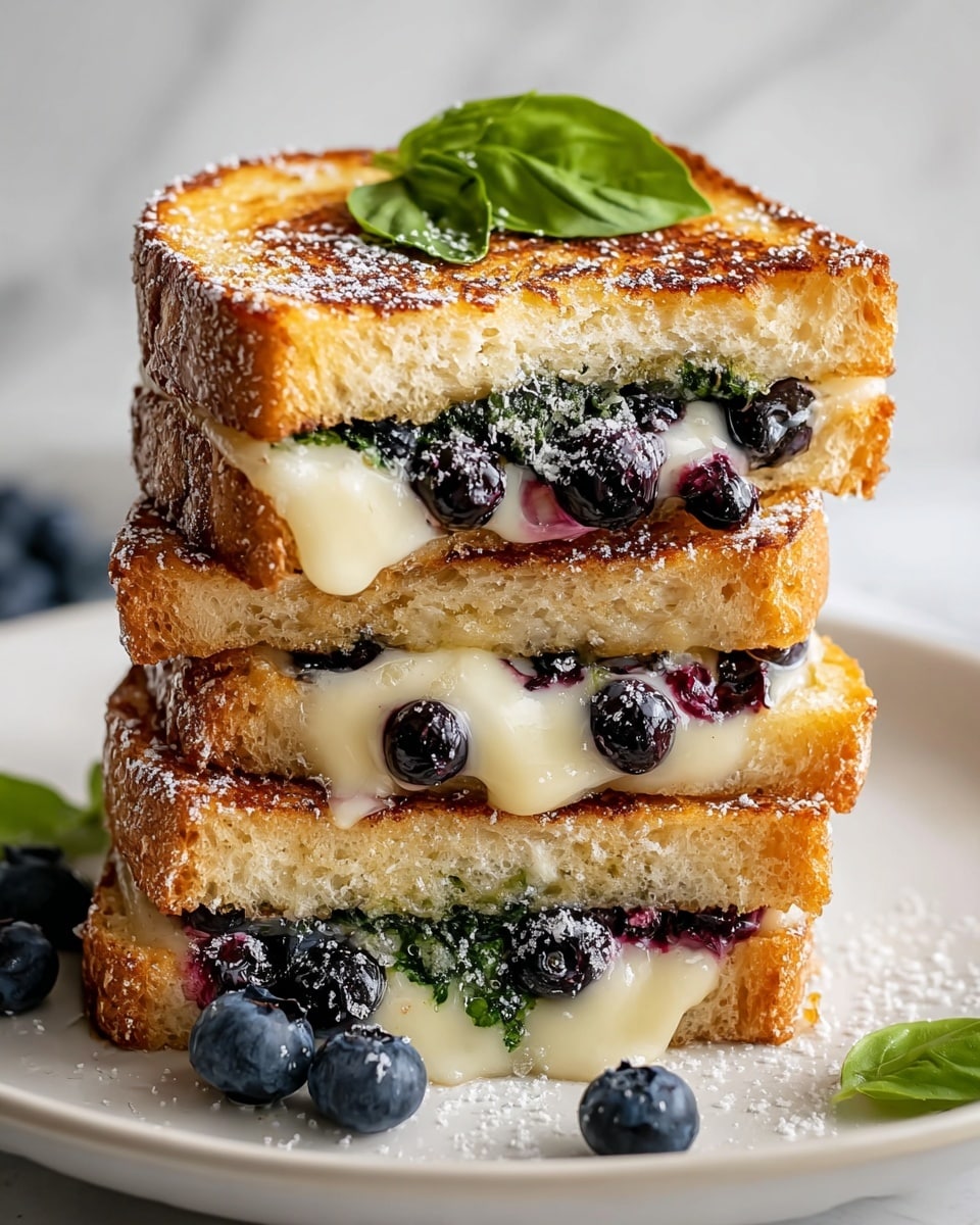 Blueberry Brie Grilled Cheese Sandwich Recipe - Recipe Image