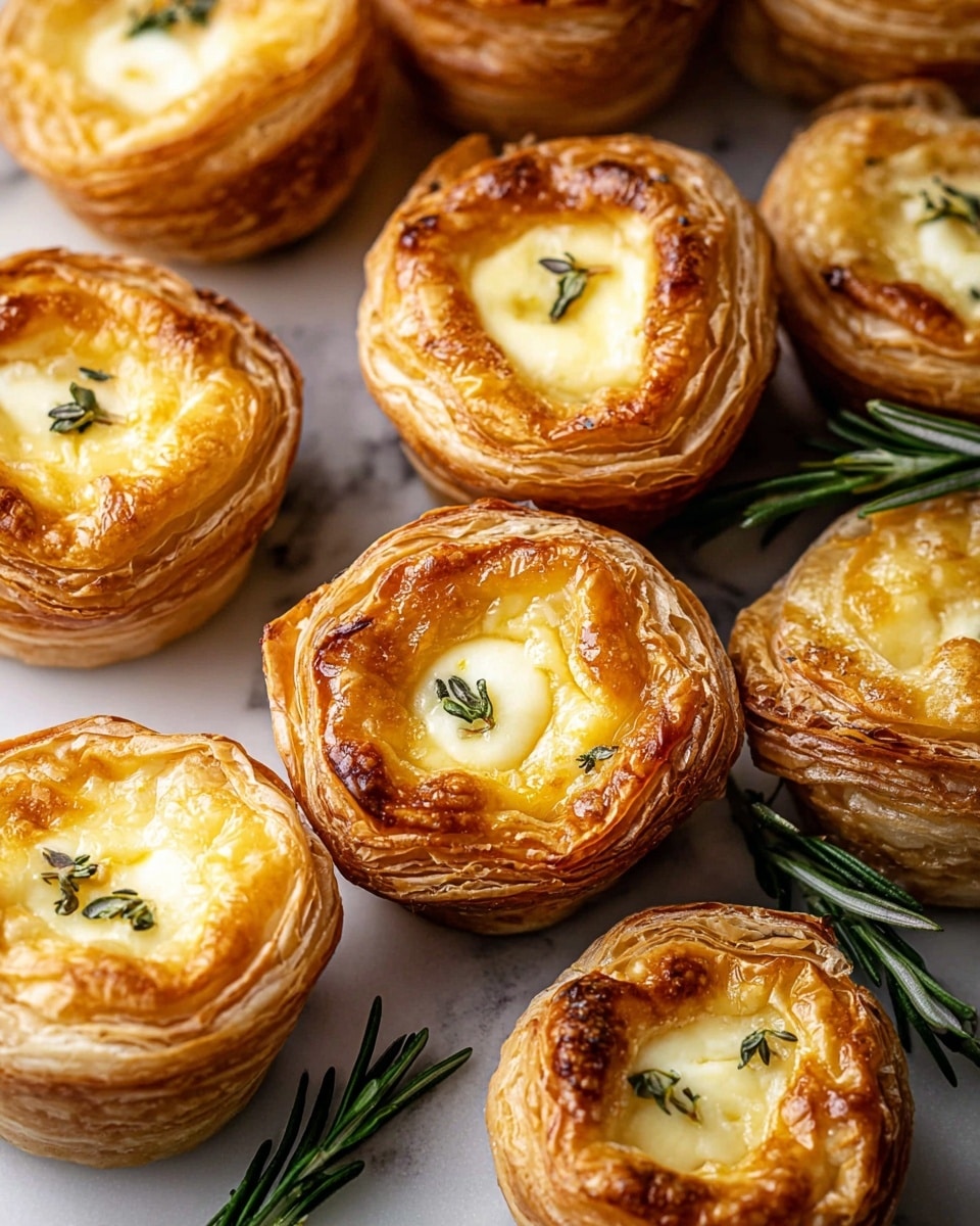 Brie and Jam Puff Pastry Bites Recipe - Recipe Image