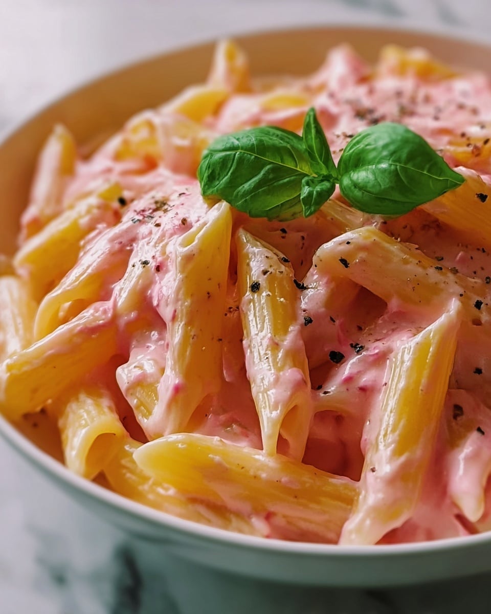 Pink Sauce Pasta Recipe - Recipe Image