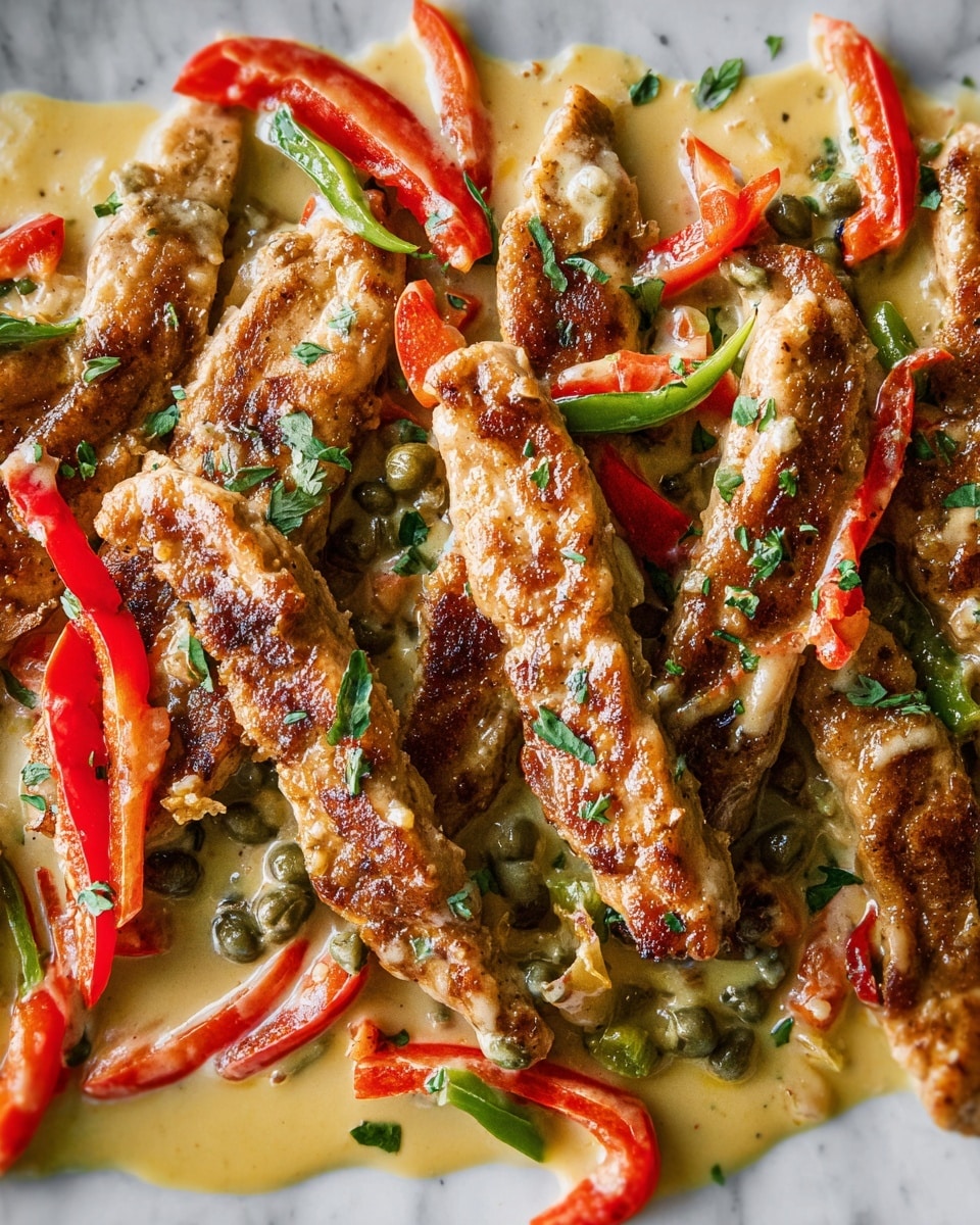 Creamy Pepperoncini Chicken Skillet Recipe - Recipe Image
