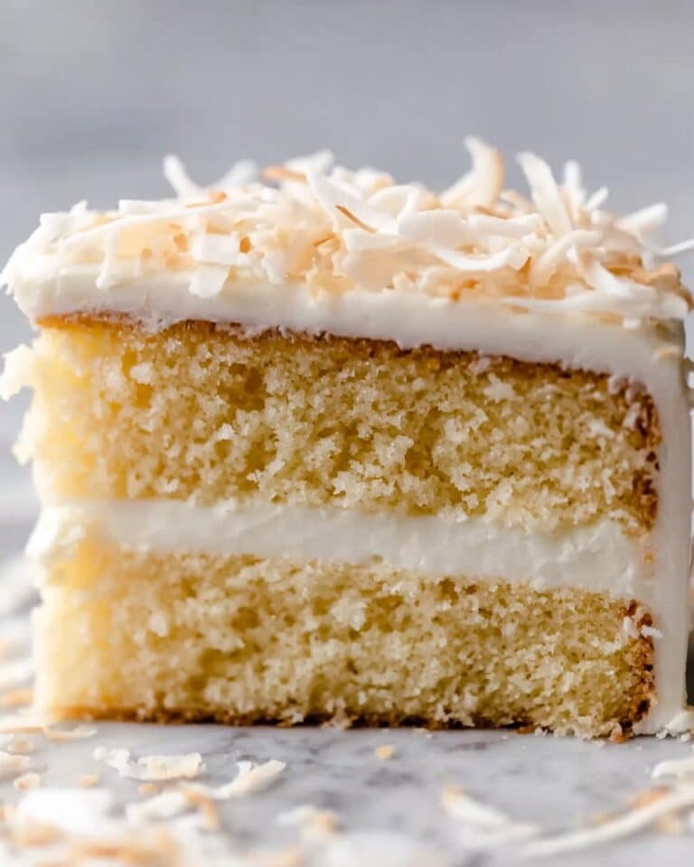 Heavenly White Chocolate Coconut Cake Recipe