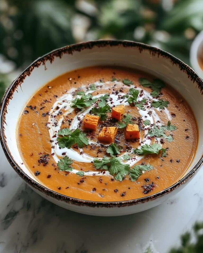 Spiced Butternut Squash and Sweet Potato Soup Recipe