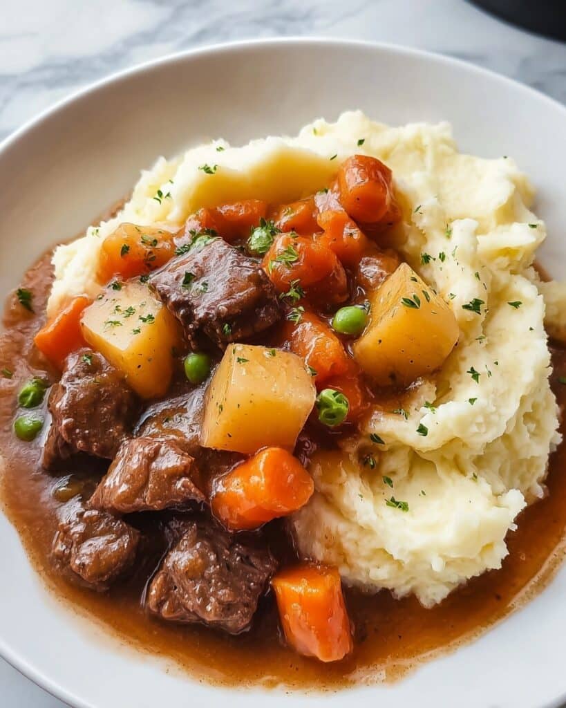 Irish Beef Stew with Mashed Potatoes Recipe