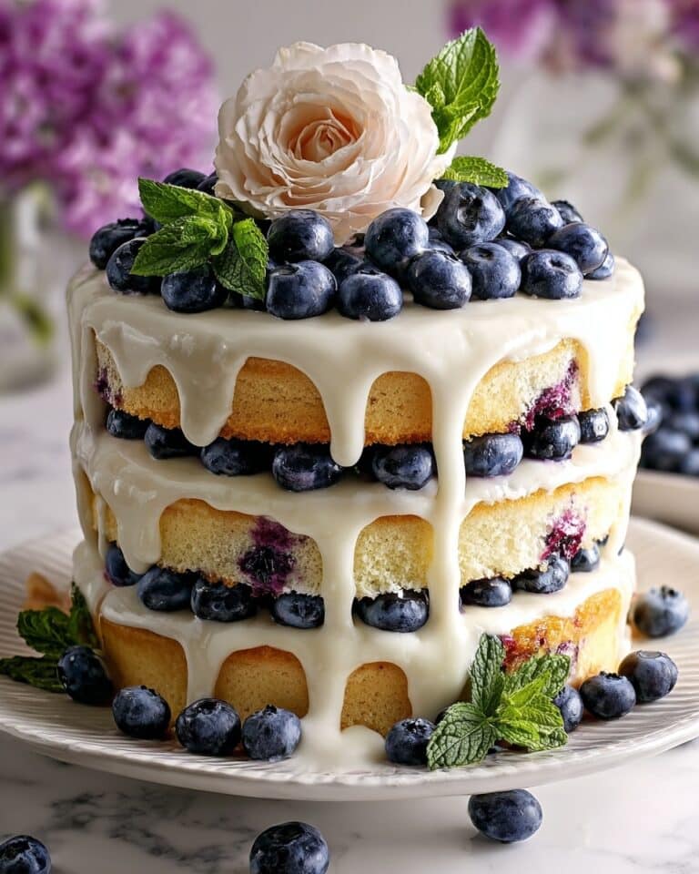 Dreamy Blueberry Shortcake Cake Recipe