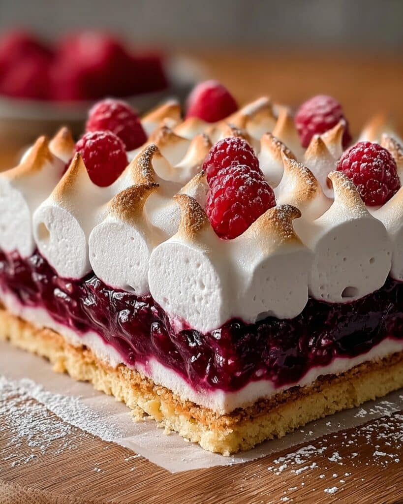 Double Raspberry Meringue Bars Recipe