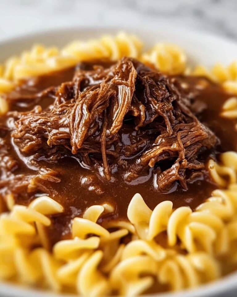 Crock Pot Mississippi Beef Noodles Recipe