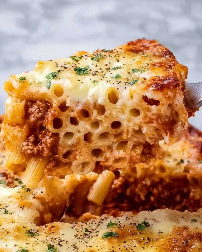 Three Cheese Baked Ziti Recipe